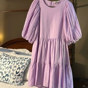 Sea New York lavender puffy sleeve dress